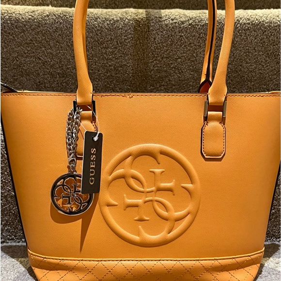 Guess Korry tote- Sun-kissed Orange/Gold hardware - NWT - Picture 1 of 13
